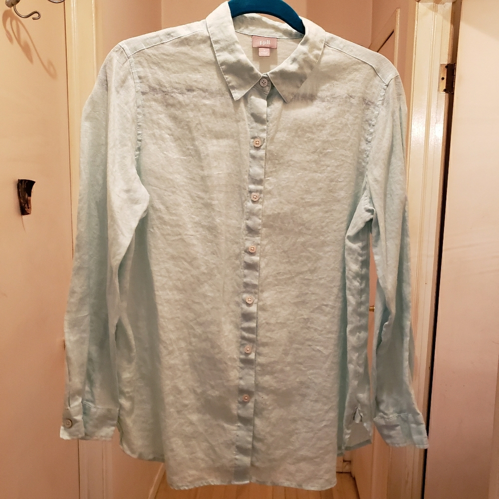 J. Jill linen button down shirt